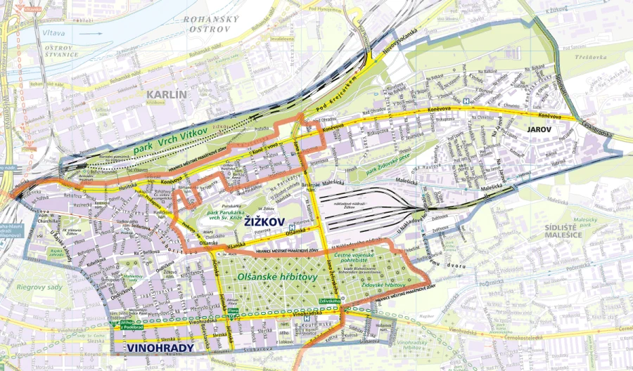 mapa MPZ